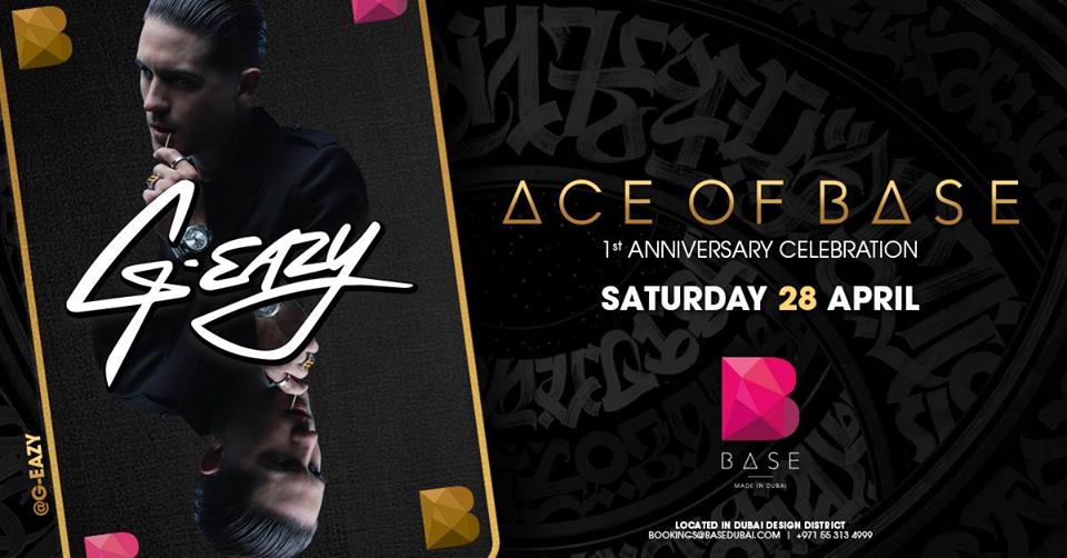 G-Eazy at Base Dubai - Coming Soon in UAE