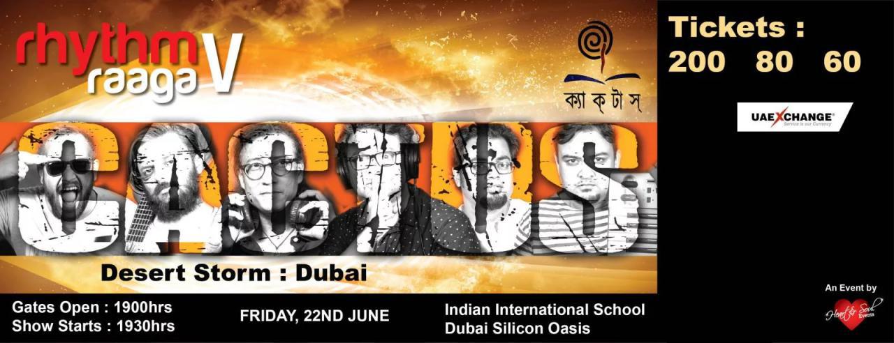 Rhythm Raaga V – Cactus Band live in Dubai - Coming Soon in UAE
