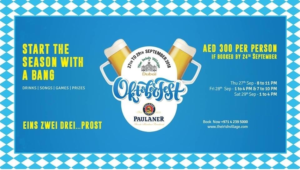 The Irish Village Oktoberfest 2018 - Coming Soon in UAE