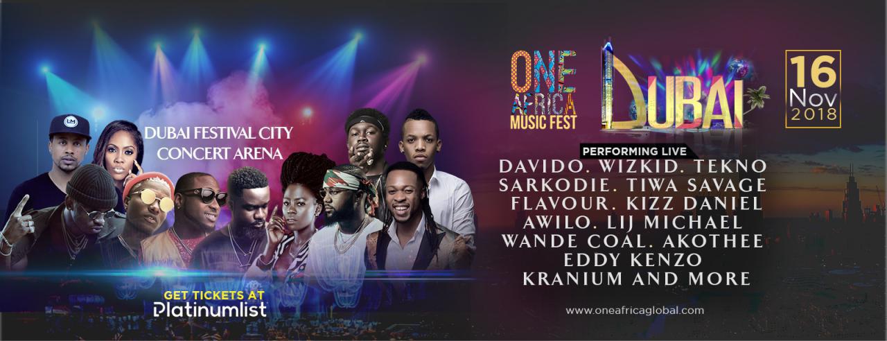 One Africa Music Fest 2018 - Coming Soon in UAE