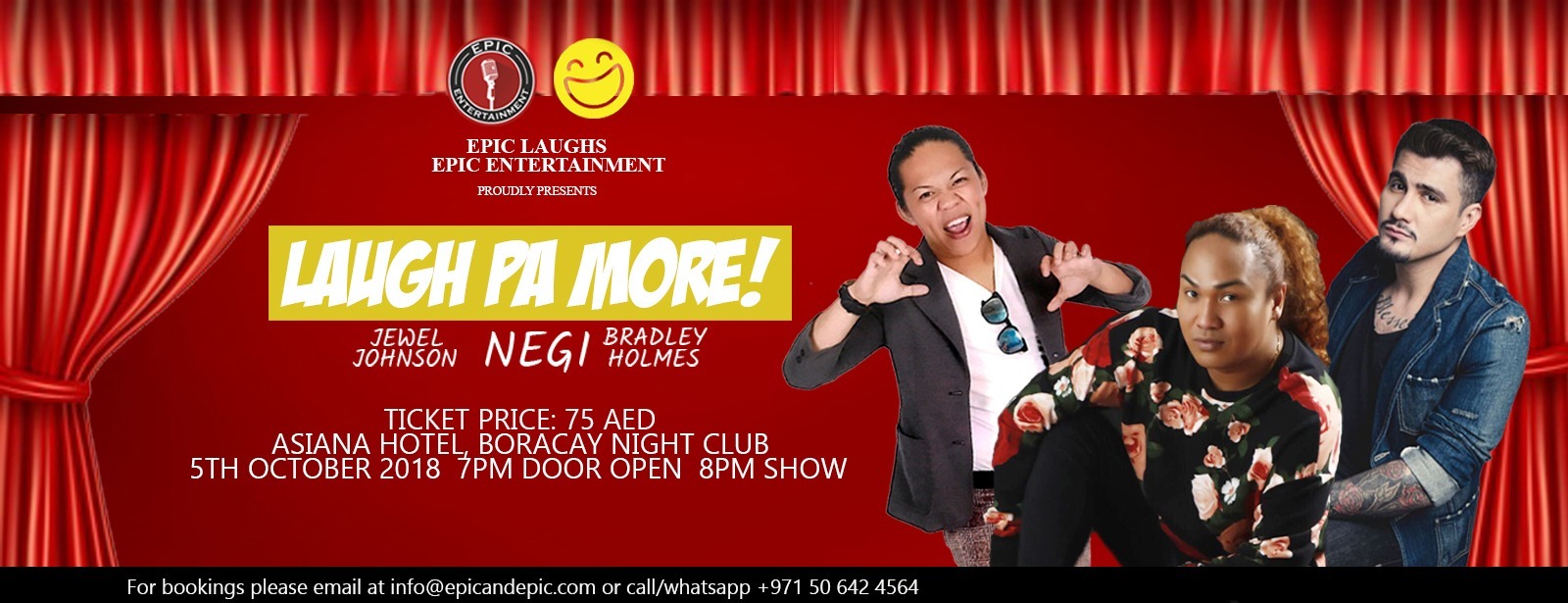 Laugh Pa More — live stand up comedy night - Coming Soon in UAE