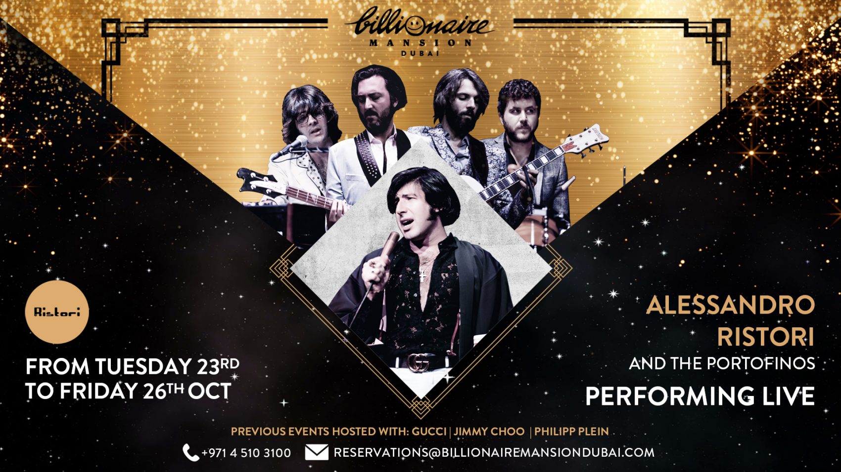 Alessandro Ristori and The Portofinos Live! - Coming Soon in UAE