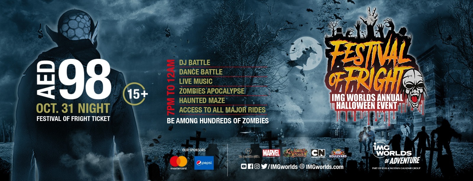 Festival of Fright at IMG Worlds - Coming Soon in UAE