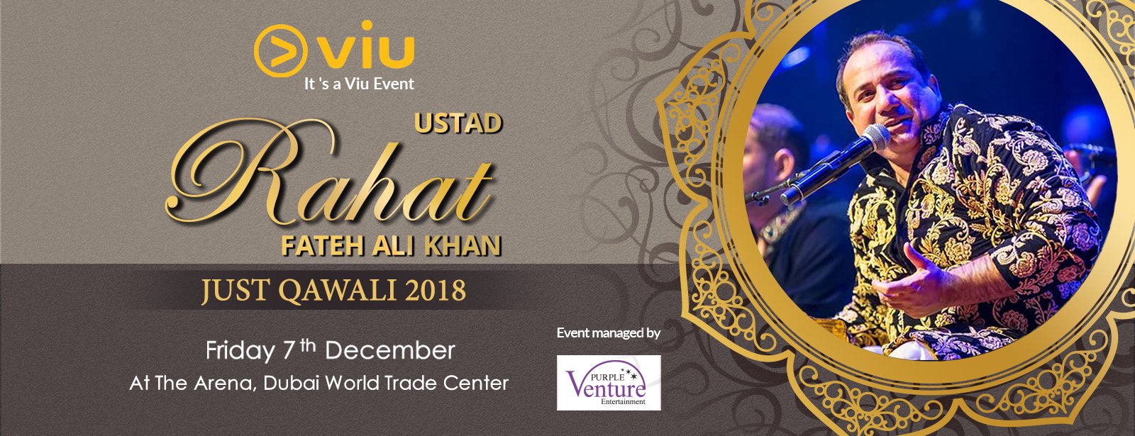 Ustad Rahat Fateh Ali Khan Live Concert - Coming Soon in UAE