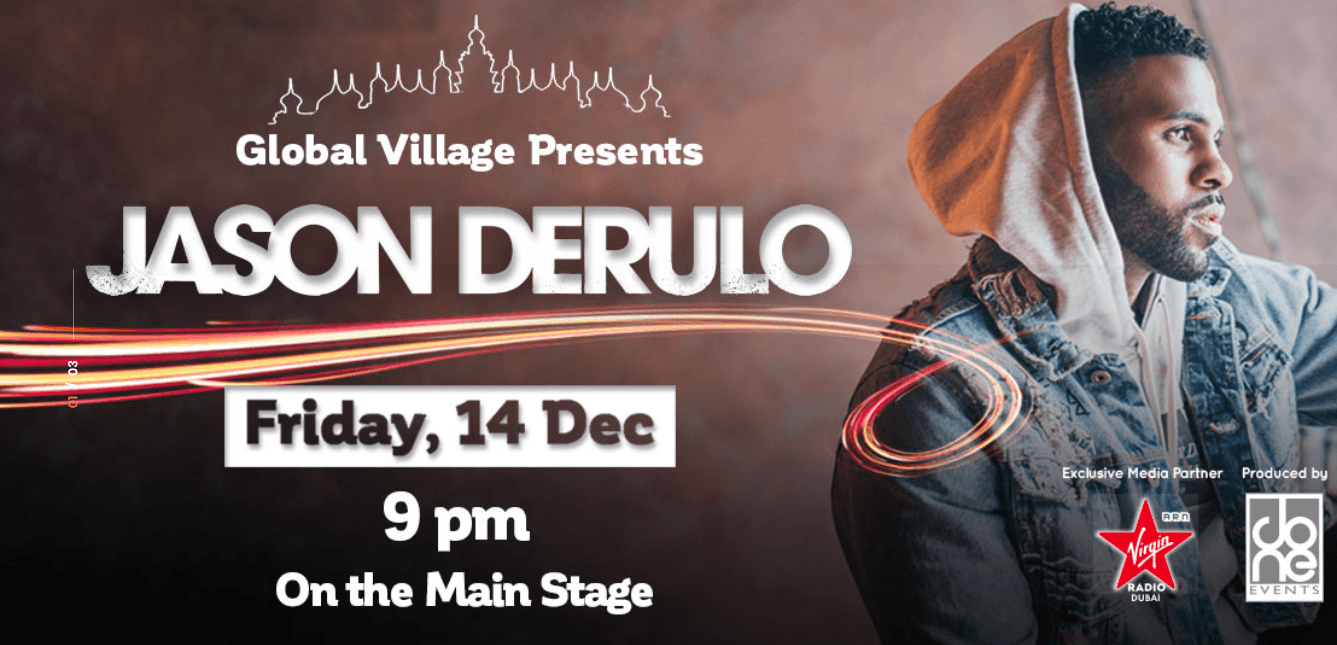 Jason Derulo Live at Global Village - Coming Soon in UAE