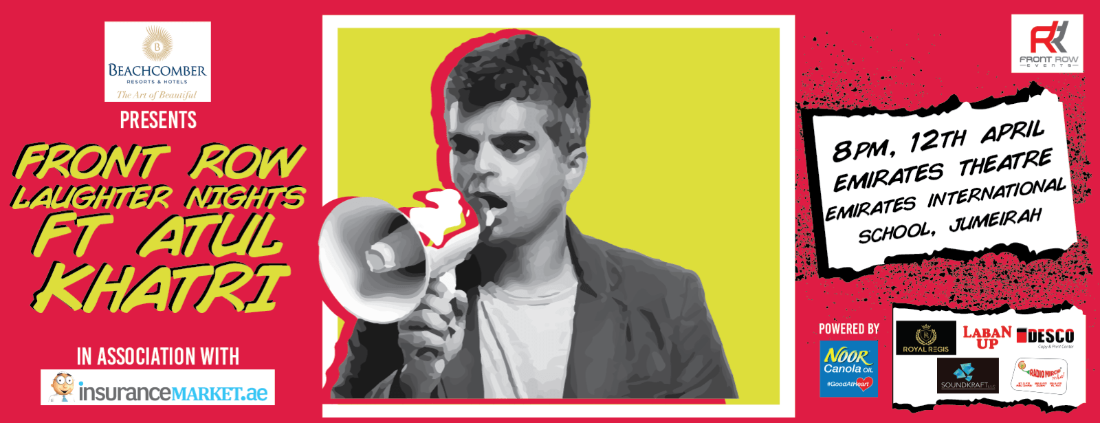 Front Row Laughter Nights with Atul Khatri - Coming Soon in UAE