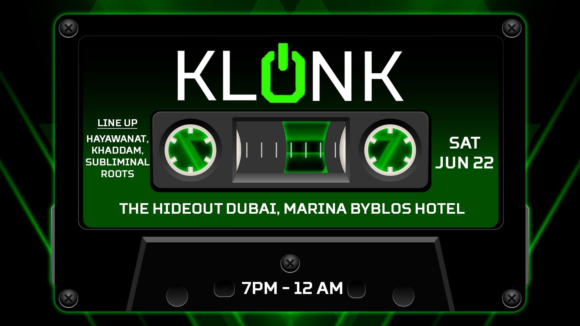 Klonk with Hayawanat, Khaddam & Subliminal Roots - Coming Soon in UAE