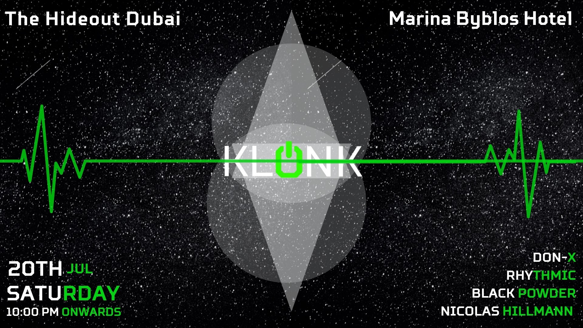 Klonk with Rhythmic, Black Powder, Nicolás Hillmann, Don-x - Coming Soon in UAE