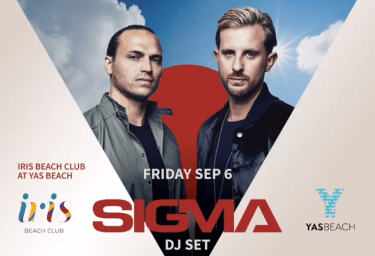 Iris Beach Club ft. Sigma and DJ Erick Morillo at Yas Beach - Coming Soon in UAE