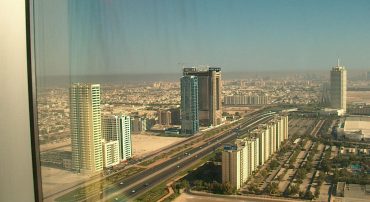 View from Emirates Towers hotel, October 2000