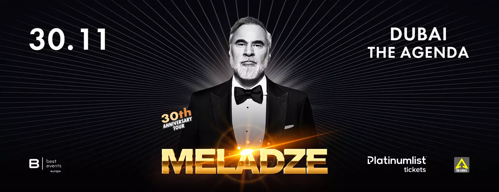 Valery Meladze Live Concert at The Agenda (Валерий Меладзе в Дубае) - Coming Soon in UAE